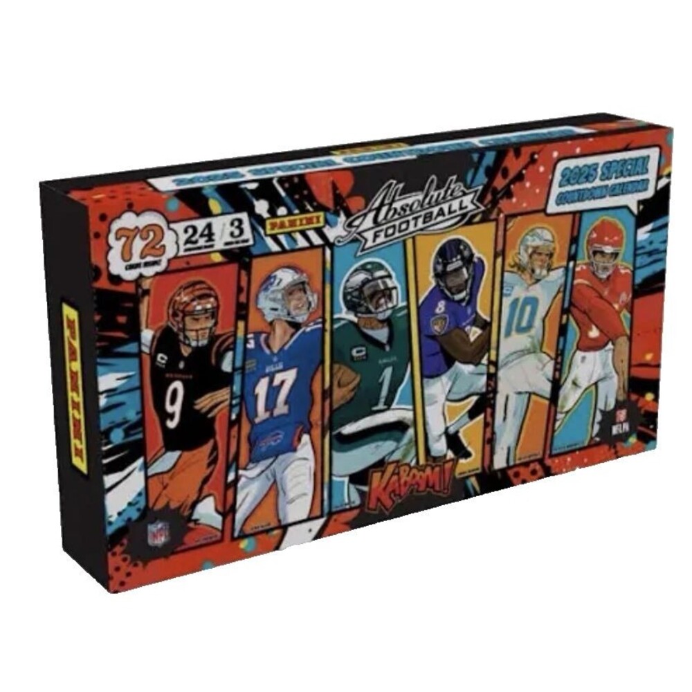 2025 Panini Absolute Football Special Countdown Calendar! Hunt the KABOOM